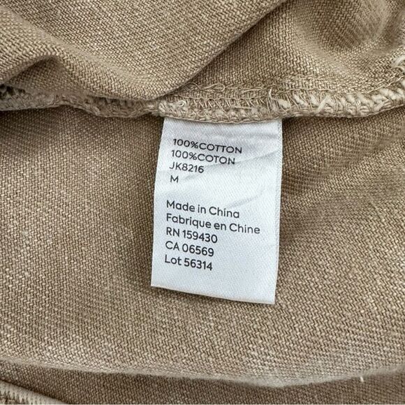 NWT Elan Joy Vest Tan Wash Button Down Denim with Pockets Sz Med - Picture 9 of 14